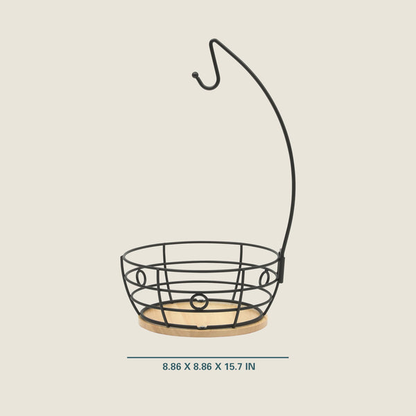 Black Fruit Basket with Hanger