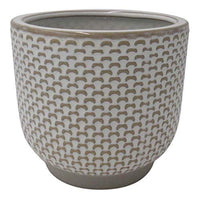 Ivory Textured Stoneware Planter