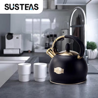 Black Whistling Tea Kettle