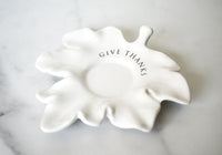 Ceramic Leaf Votive Holder