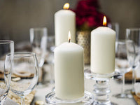Ivory Pillar Candles (Set of 12)