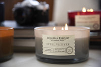 Steel Vetiver 3-Wick Candle
