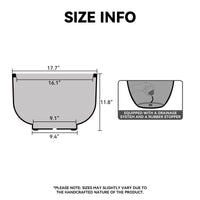 Charcoal Concrete Pedestal Planter