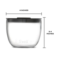 Black Glass Prep Bowls (Set of 4)