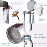 Steel Moka Espresso Pot