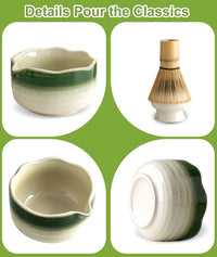 Green Ceramic Matcha Set (Set of 7)