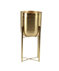 Gold Metal Dome Planters (Set of 2)