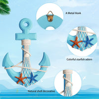Ship Wheel & Anchor Decor (Set of 2)