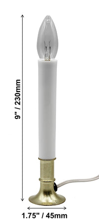 White Electric Window Candles (Set of 6)