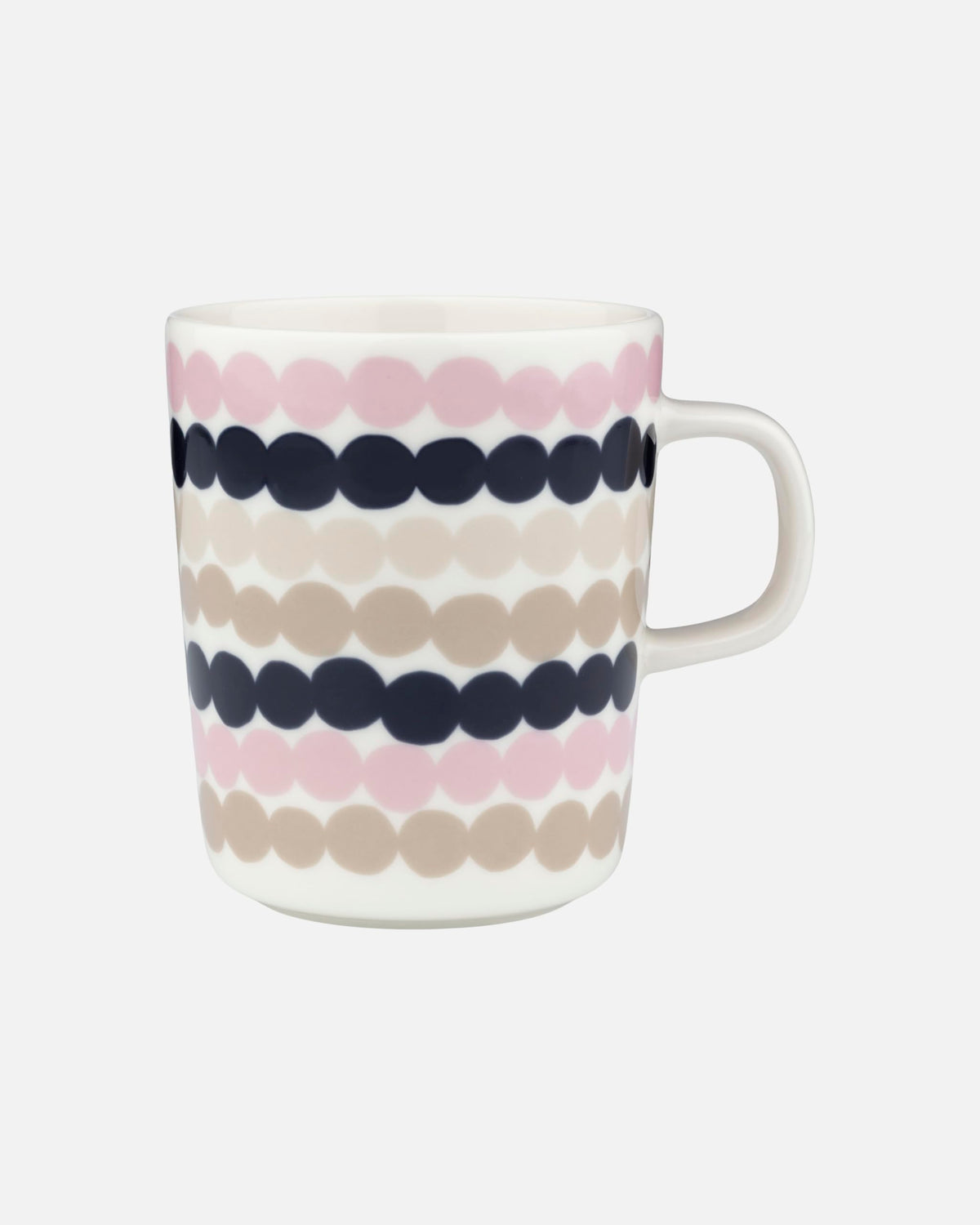 Beige & Pink Stoneware Mug