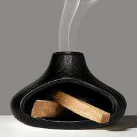 Black Ceramic Palo Santo Holder