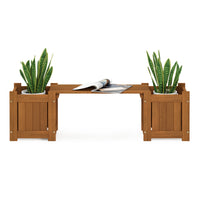 Natural Wood Planter Box