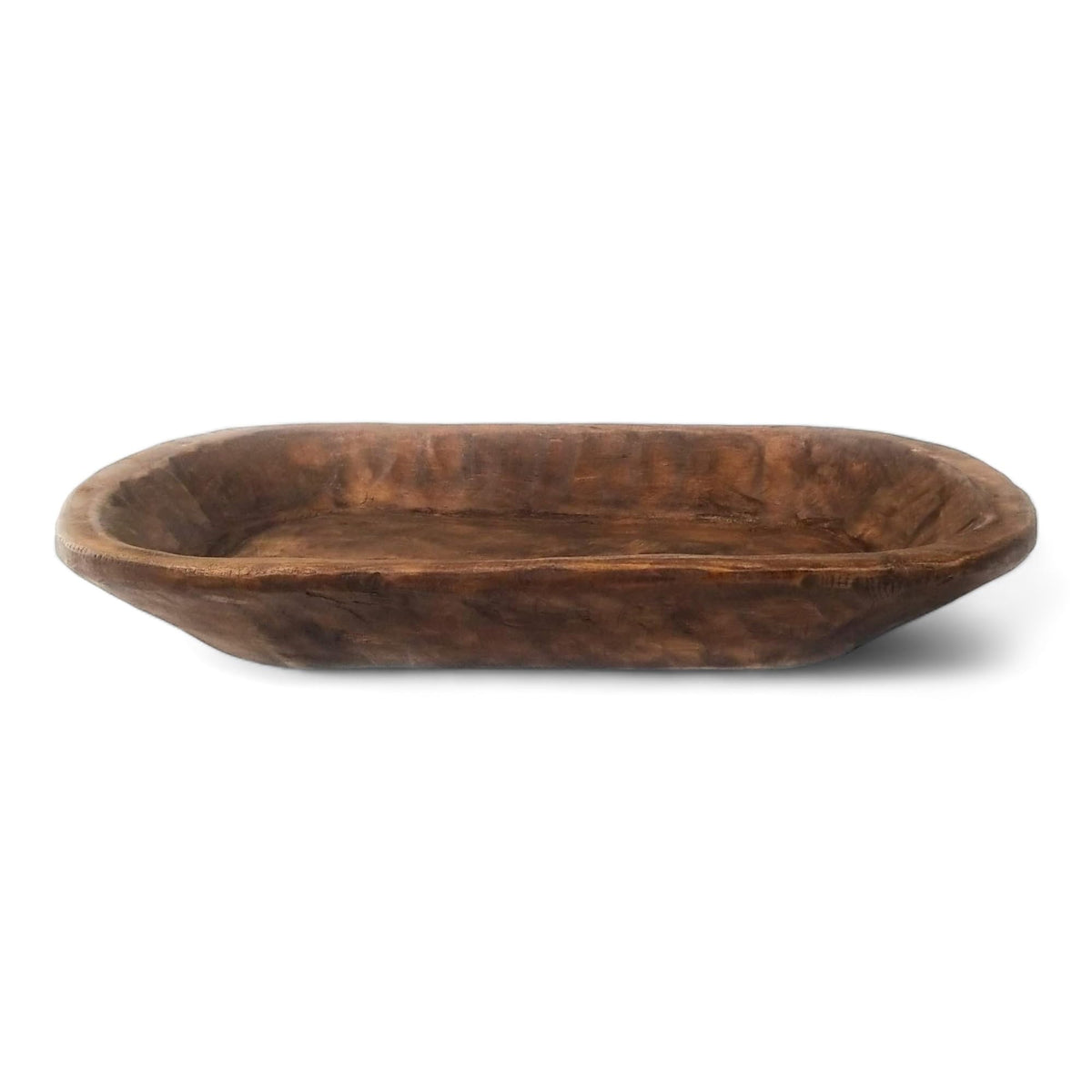 Brown Wooden Dough Bowl
