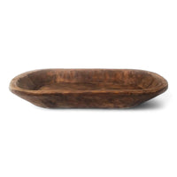 Brown Wooden Dough Bowl