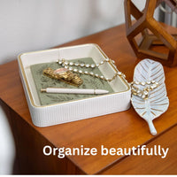 White Vanity Perfume Tray