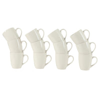 White Porcelain Mugs (Set of 12)