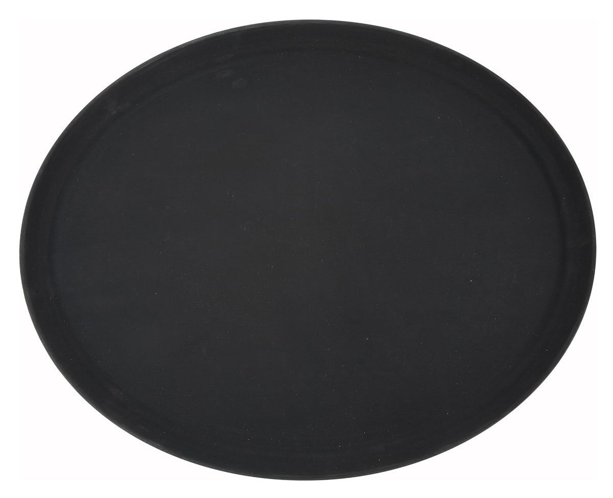 Black Oval Serving Tray