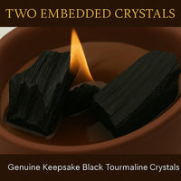Forest Mahogany Crystal Candle (Set of 3)
