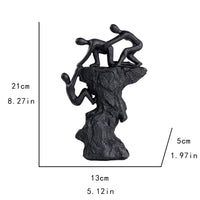 Black Climbing Sculpture