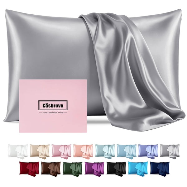 Silver Grey Mulberry Pillowcase