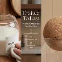 Cork-Top Canister Set (Set of 3)