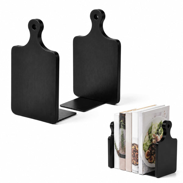 Black Wood Bookends
