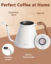 White Gooseneck Kettle