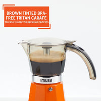 Orange Electric Espresso Maker