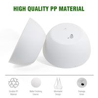 White Hanging Planters (Set of 2)