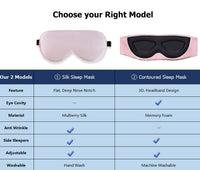 Pink Mulberry Silk Sleep Mask