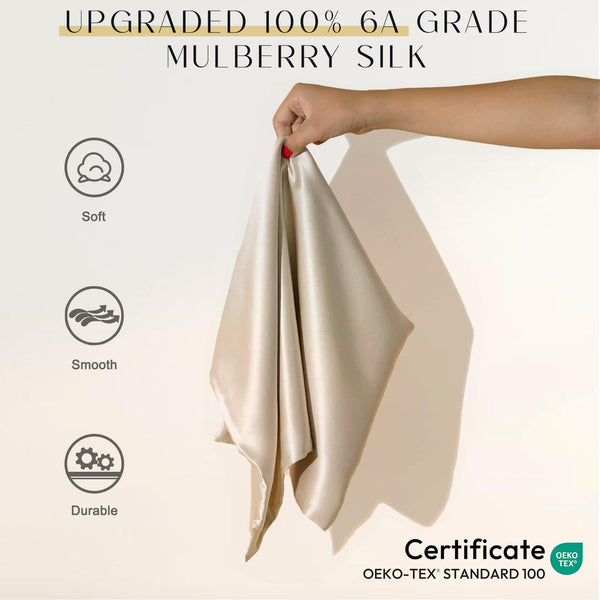 Beige Silk Pillowcase (2)