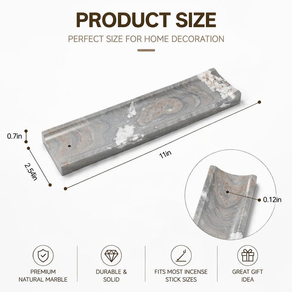 Gray Marble Incense Holder