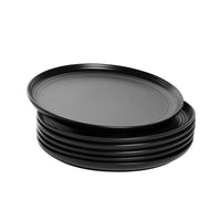 Matte Black Dinner Plates (Set of 6)
