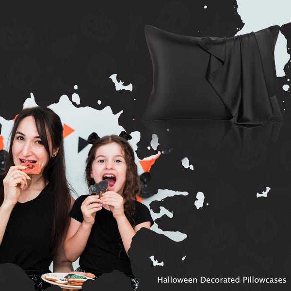 Black Silk Pillowcase