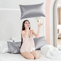 Silver Grey Mulberry Pillowcase