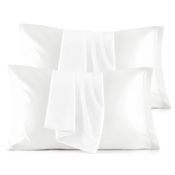 White Satin Pillowcases (Set of 4)