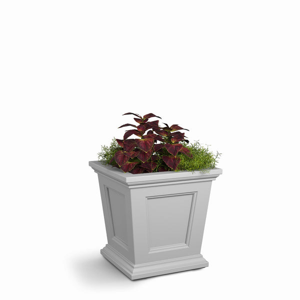 White Self-Watering Planter