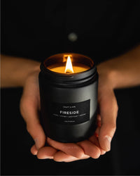 Smoky Fireside Wood Wick Candle