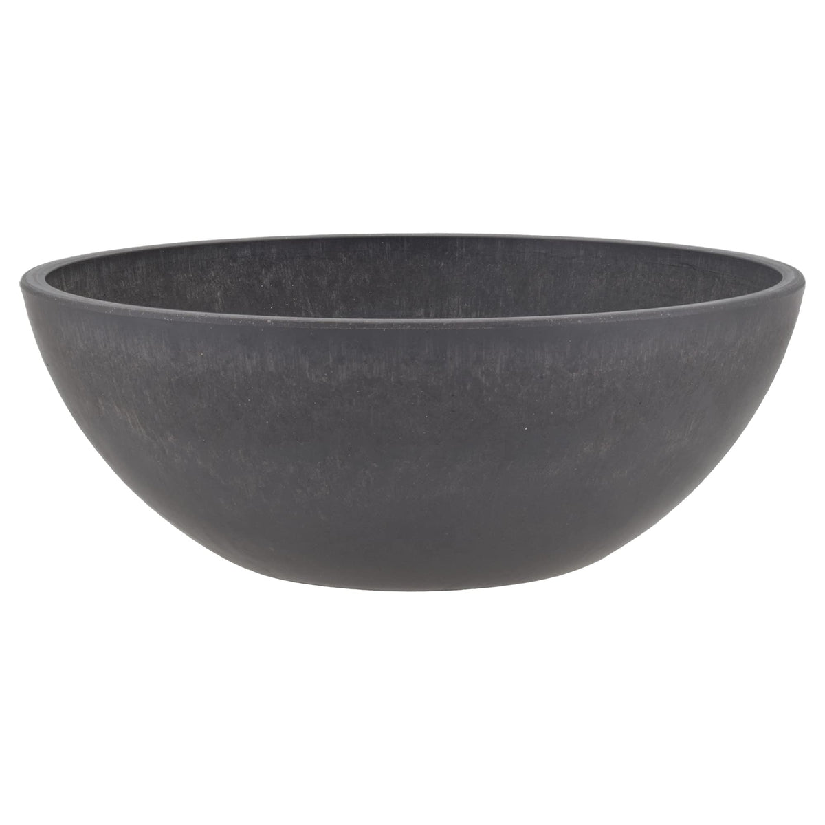 Charcoal Low Bowl Planter