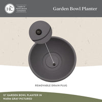 Warm Grey Bowl Planter