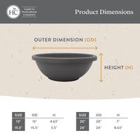 Warm Grey Bowl Planter