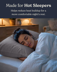 Dark Gray Cooling Pillowcases (Set of 2)