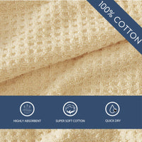 Yellow Cotton Towels (Set of 6)