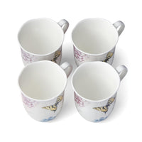 Butterfly Meadow Hydrangea Mugs (Set of 4)