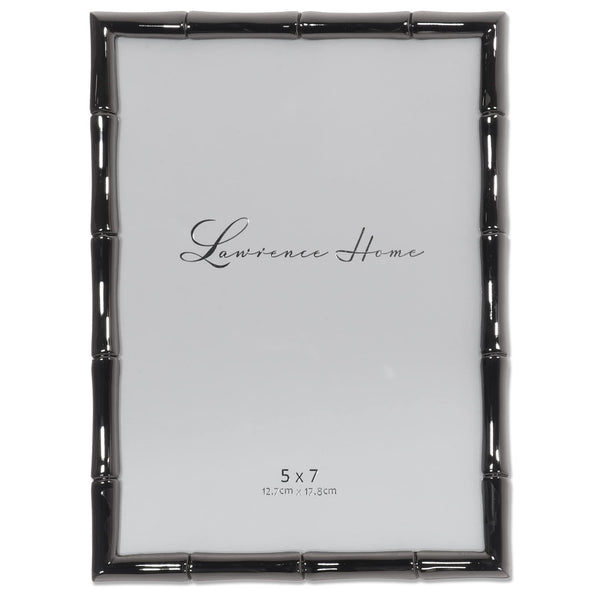 Black Bamboo Metal Frame