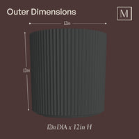 Chai Fluted Round Planter
