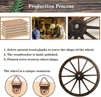 Wooden Wagon Wheels (Set of 2)