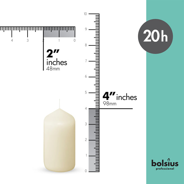 Ivory Pillar Candles (Set of 20)