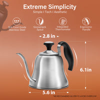 Brushed Gooseneck Kettle