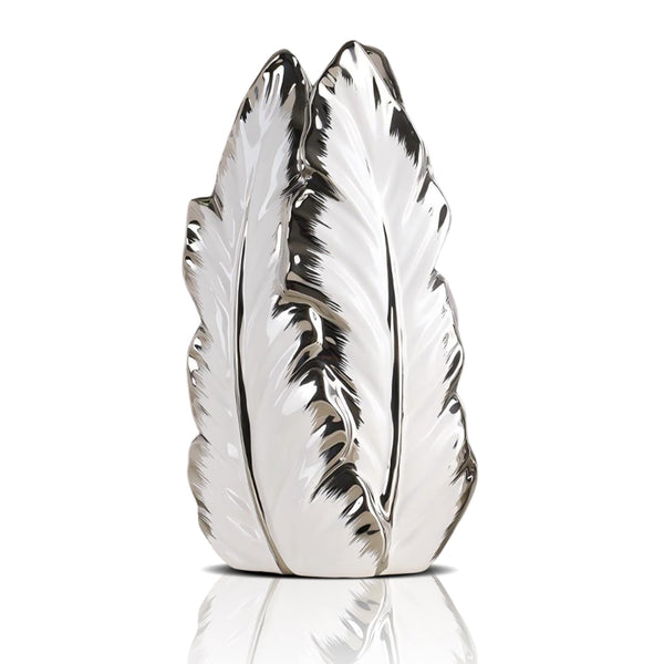 Silver Ceramic Vase